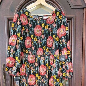 NWT  |  Maxi Dress  |  Plus-Size | 18 | Smocked | Rusched